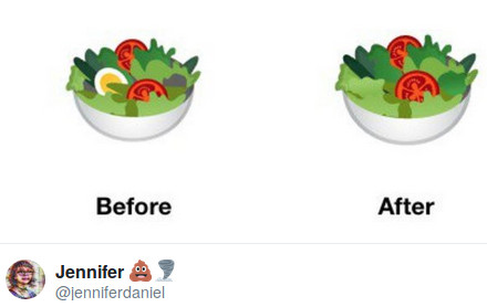 google salade emoji