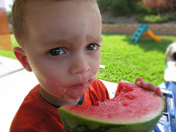 kind watermeloen