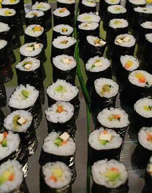 vegetarische sushi