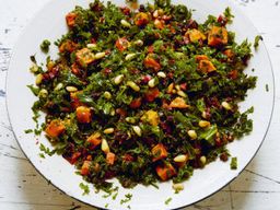 salade met boerenkool zongedroogde tomaat olijven en zoete aardappel intro