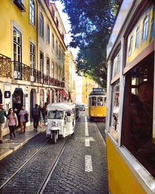 Vegetarisch Lissabon tram