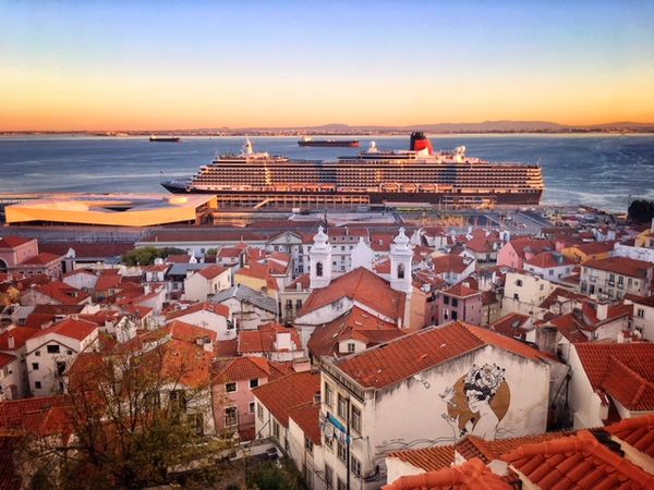 Vegetarisch Lissabon uitzicht