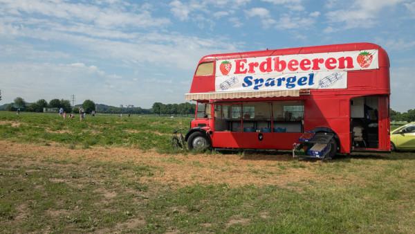 aardbei aspergeverkoop