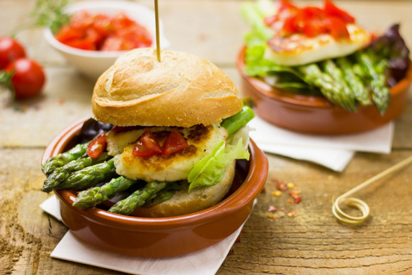 veggieburger asperges