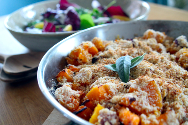 pompoencrumble radicchiosinaasappelsalade