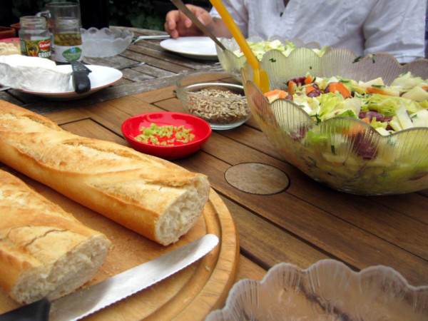 salade op tafel