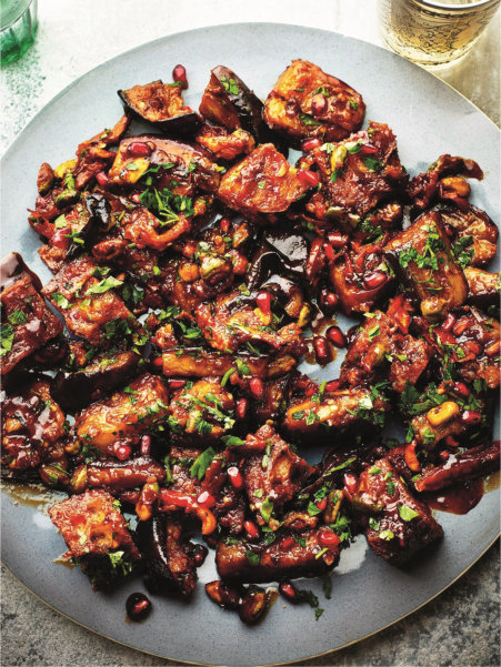 auberginepomegranate Feasts Sabrina Ghayour