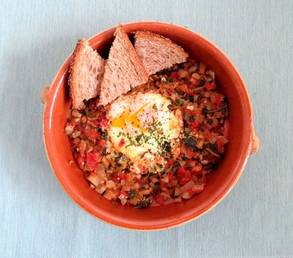 shakshuka aardpeer radijsloof