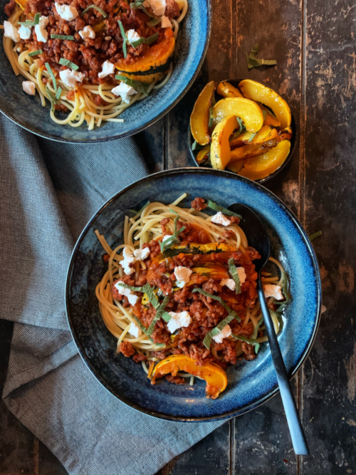 pasta met vegagehakt