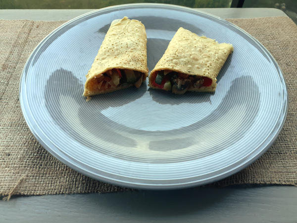 Pannenkoek kruidige groenten