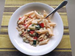 Pasta met roomkaas klein