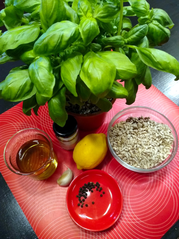 pesto ingredienten