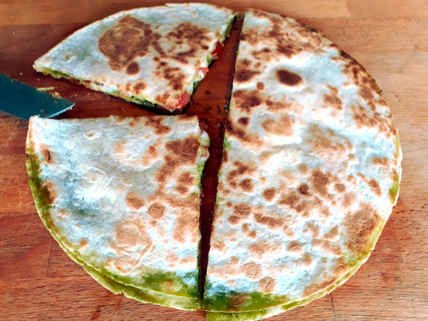 pizza quesadilla groot