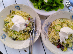 Zomerse orzo klein