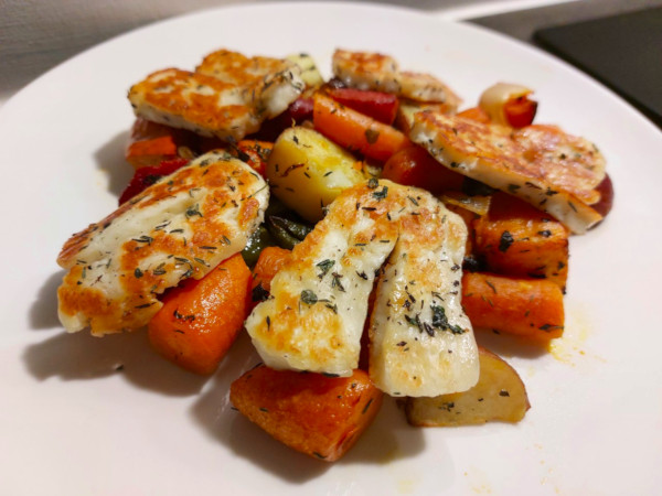 gegrilde groente halloumi
