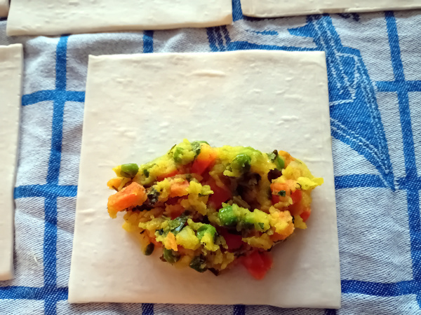 Veg puff stap 1