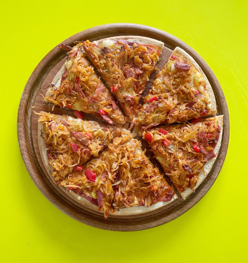 zuurkoolpizza