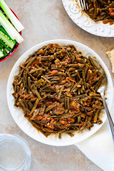 loubieh palestine in a dish