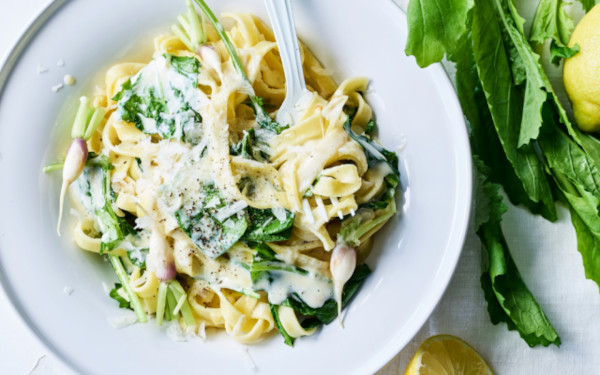 tagliatelle met raapstelen